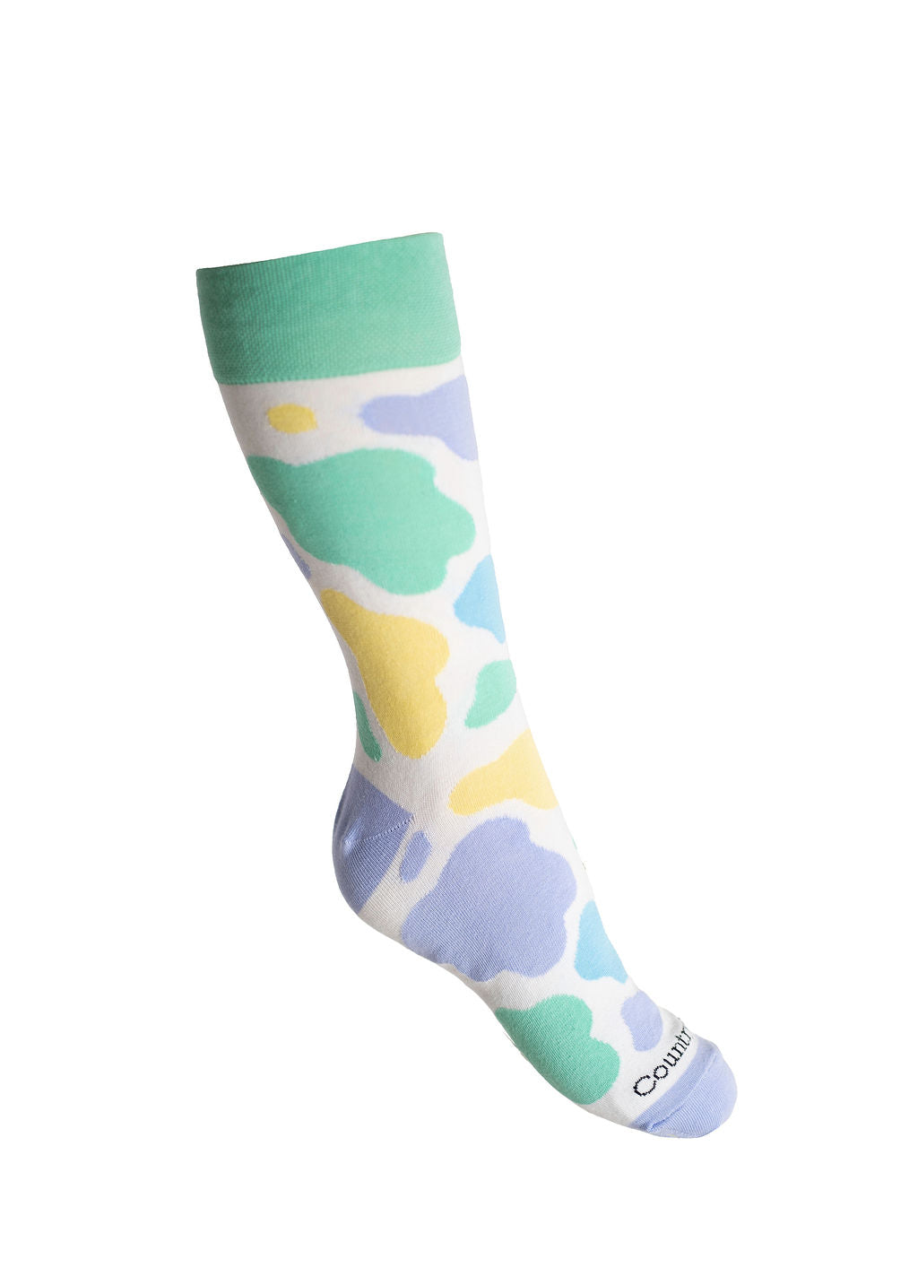 Mix Cow Print Crew Socks