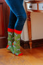 Christmas Dairy Cow Crew Socks