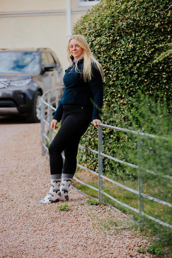 Grey Land Rover Crew Socks