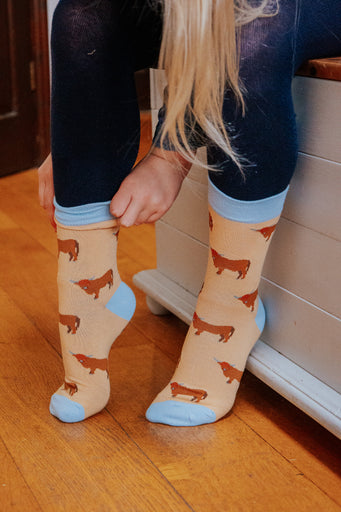 Children’s Highland Cow Crew Socks