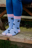 Children’s Purple Paw Dog Crew Socks