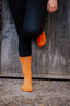 Orange Crew Socks