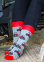 red tractor socks, the perfect accessory for countryside lovers and outdoor enthusiasts! Crafted from high-quality materials, these cozy socks feature a striking tractor design that captures the essence of country style and farming. Ideal for farmers and anyone who enjoys country living, they provide comfort during long walks in the countryside or cozy nights at home. Embrace your passion for rural life with our red tractor socks—grab a pair today and enjoy the perfect blend of style and functionality