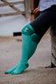Green Thick XX Long Welly Socks