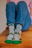 Childrens Green Tractor Crew Socks