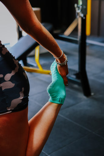 Kmoo Green Yoga Socks | Non-Slip Trainer