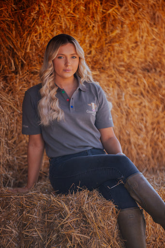 Grey CountryMoos Polo | Unisex