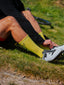 Kmoo Yellow Sports Socks | Ribbed Crew
