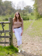 Unisex dog socks. These cosy red Labrador crew socks sport red Labradors on a light lime green background and pastel yellow top, heel and toe. 