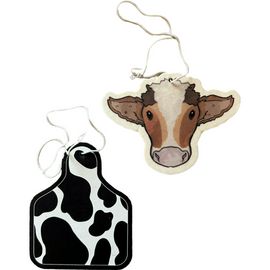 Brown Cow And Cow Tag Air Fresheners (2Pack)