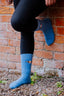 Blue Thick Crew Socks