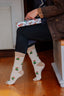 Christmas Highland Cow Crew Socks