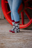 Dark Red Tractor Crew Socks