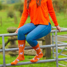 Discover our vibrant orange crew socks featuring playful Jack Russell terriers—perfect for countryside fashion and outdoor adventures! These stylish socks add a pop of color while offering comfort and durability for your hikes or casual outings. Show off your love for Jack Russells as you embrace nature with every step. Elevate your outdoor wardrobe with these must-have socks today!