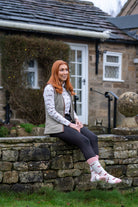 celebration themed cow socks 