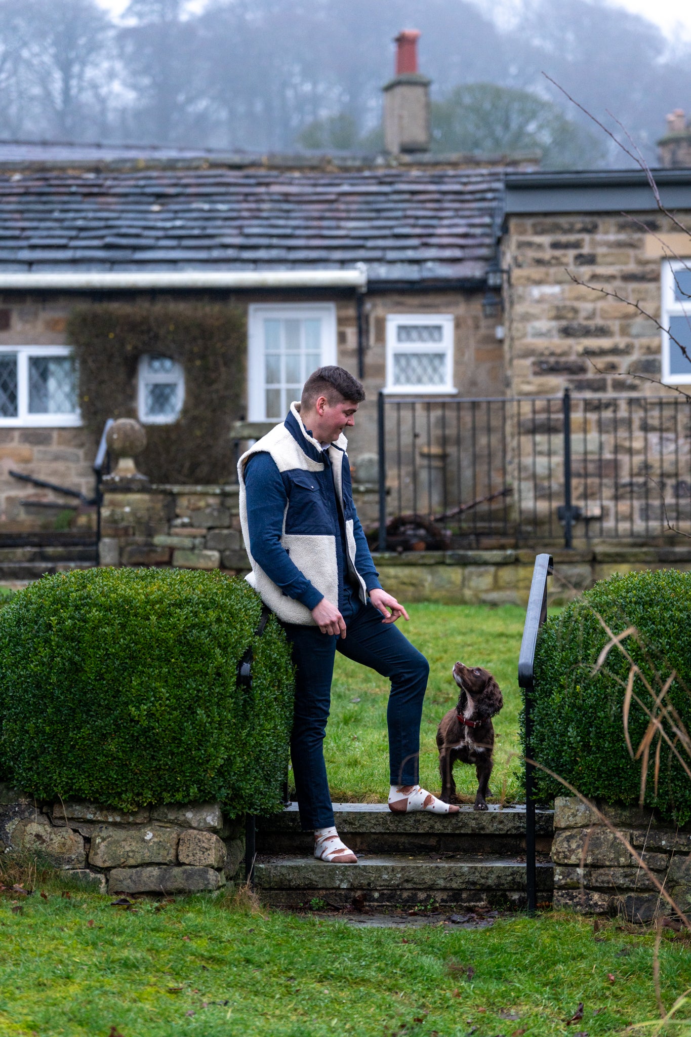 country themed highland cow crew socks 
