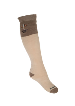 Pastel Brown Thick XX Long Welly Socks