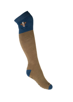 Brown Thick XX Long Welly Socks