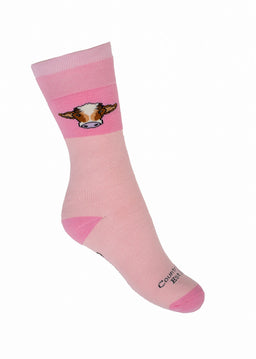 Blush Thick Crew Socks