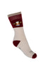 Wine Thick Crew Socks