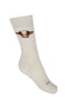White Thick Crew Socks