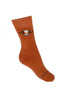 Orange Thick Crew Socks