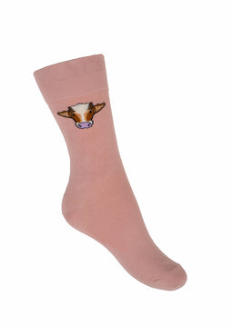 Pink Crew Socks