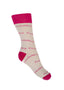 Vibrant Pink Crew Socks