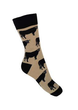 Angus Cow Socks | Crew