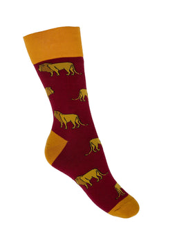 Safari Lion Socks Crew Socks