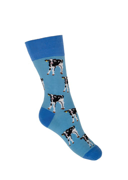 Friesian Calf Cow Socks | Crew
