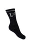 Kmoo Black Sports Socks | Ribbed Crew