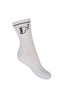Kmoo White Sports Socks | Ribbed Crew