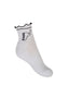 Kmoo White Frill Sports Socks | Quarter