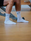 Kmoo White Sports Socks | Ribbed Crew