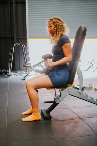 Kmoo Orange Frill Sports Socks | Quarter