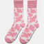 "Step into style with our charming pink cow print socks, perfect for adding a fun, farm-themed twist to your outfits! Inspired by the whimsical spirit of the countryside, these cozy socks are designed for ultimate comfort while keeping your look playful and trendy. Ideal for both farm adventures and cozy nights in, these socks will surely become your new favorite accessory. Embrace the farm vibe and elevate your sock game.