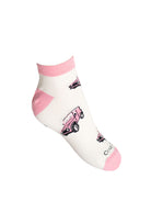 Pink 4x4 ankle socks 