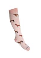 Pink Horse Welly Socks 