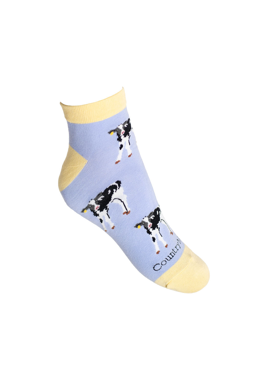 Purple cow ankle socks 