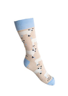 White cow crew socks 