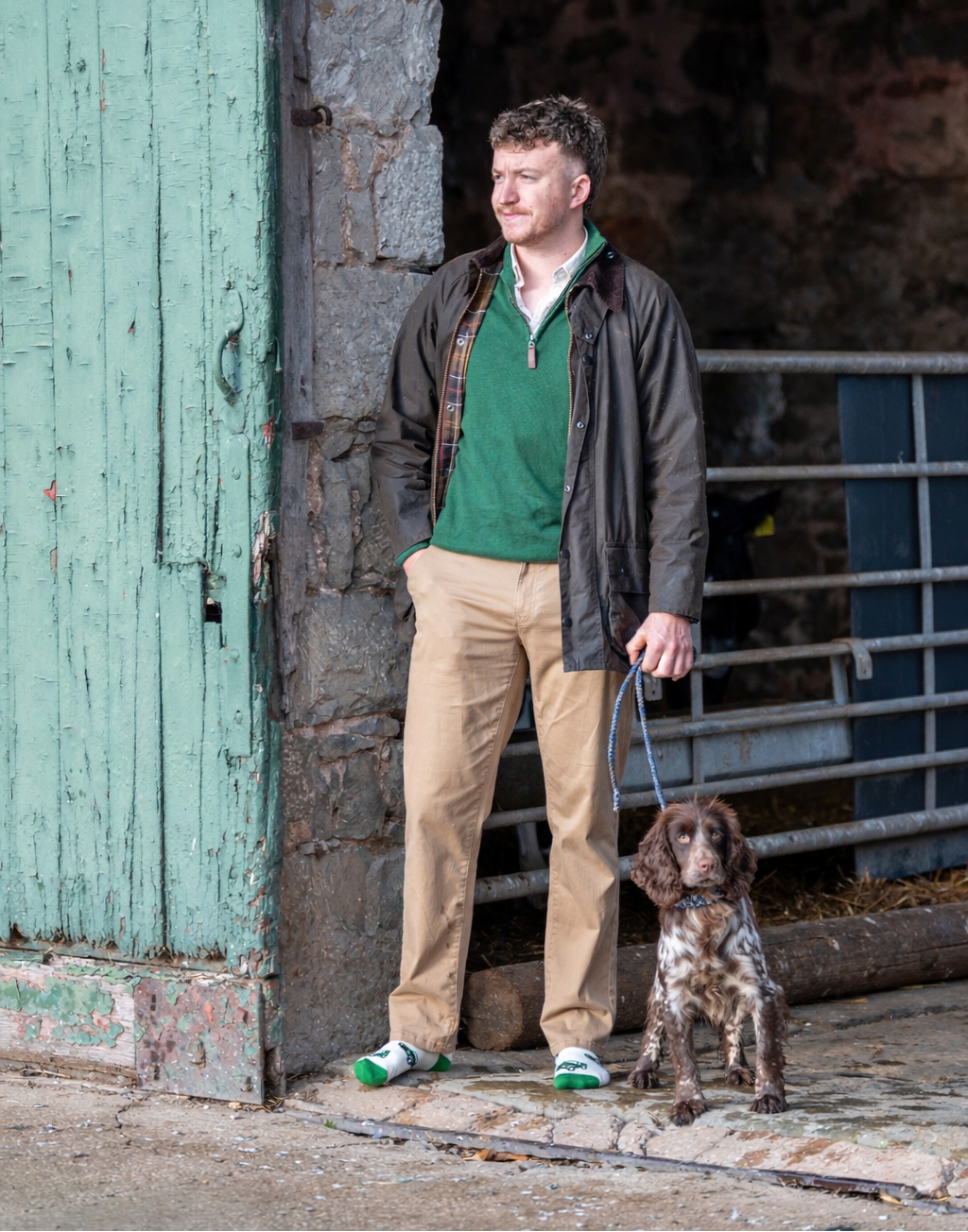 Green 4x4 land rover defender socks 